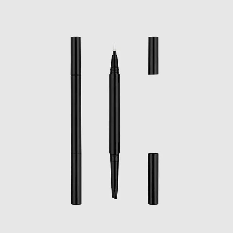 Peann luaidhe brabhsála 2-in-1 agus pacáistiú eyeliner leachtach